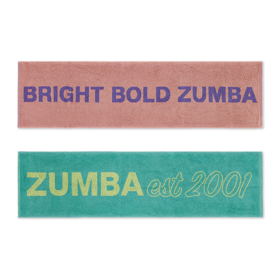 Zumba Wear : Bright Bold Zumba Fitness Towels 2 PK (ผ้าเช็ดตัวออกกำลังกายซุมบ้า)