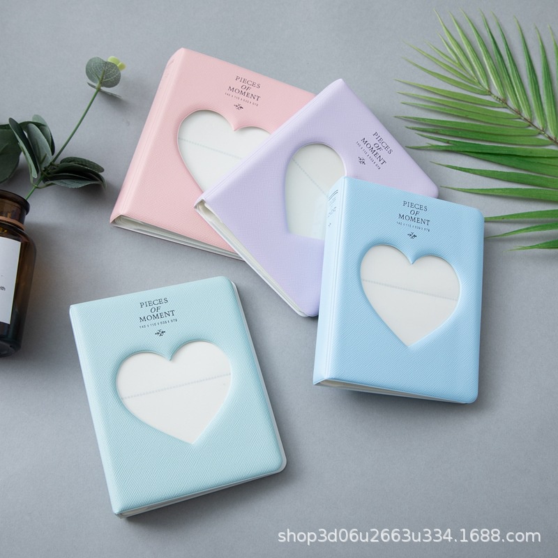 พร้อมส่ง!! อัลบั้มเก็บรูปปกหัวใจ Piece อัลบั้ม อัลบั้มเก็บรูป Instax Miniทุกรุ่น 64ช่อง