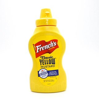 แท้ Frenchs Classic Yellow Mustard 226g มัสตาร์ดครีมเฟรนช์ ปราศจากวัตถุสังเคราะห์เจือปน