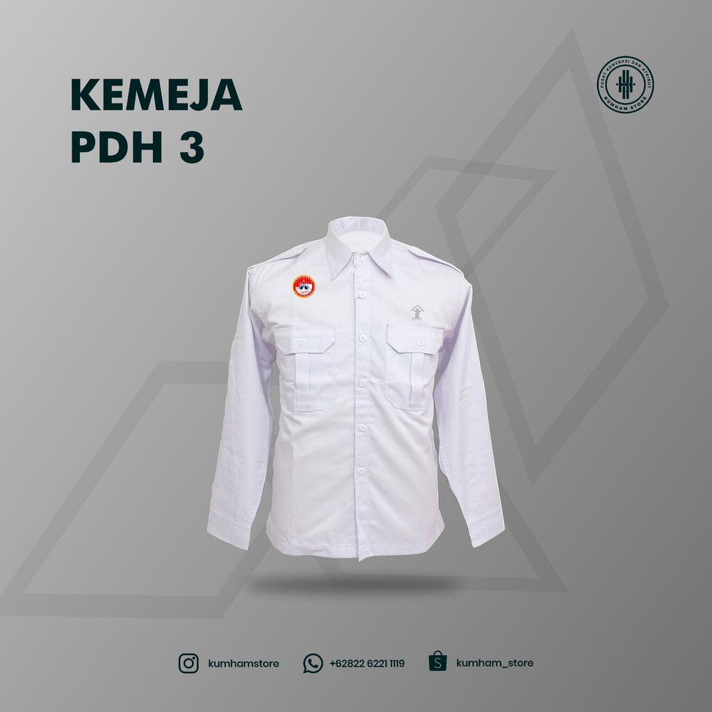 KEMEJA (PRE-ORDER) เสื้อ PDH สีขาว 3 - MINISTRY OF LAW AND HUMAN RIGHTS