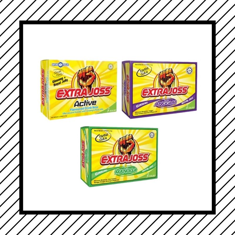 (1กล่องมีหกซอง) Extra Joss เครื่องดื่มชูกำลังแบบชงดื่ม