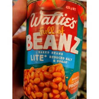 Walties Full of BEANS Baked beans 420g LITE reduced Salt and Sugar