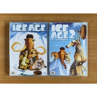 DVD : Ice Age 1, 2 The Meltdown ไอซ์ เอจ เจาะยุคน้ำแข็งมหัศจรรย์ [มือ 1] Cartoon ดีวีดี หนัง แผ่นแท้ ตรงปก