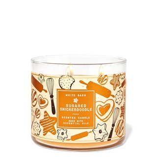 เทียนหอม Bath and body works SUGARED SNICKERDOODLE, STRAWBERRY POUND CAKE, BLUEBERRY SUGAR