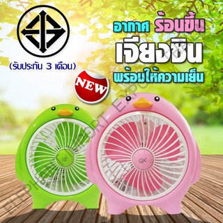 RX MINI FAN พัดลมแฟนซี พัดลมตั้งโต๊ะ พัดลมพกพา รูปแพนกวิน ปรับเเรงลมได้ 3 ระดับ