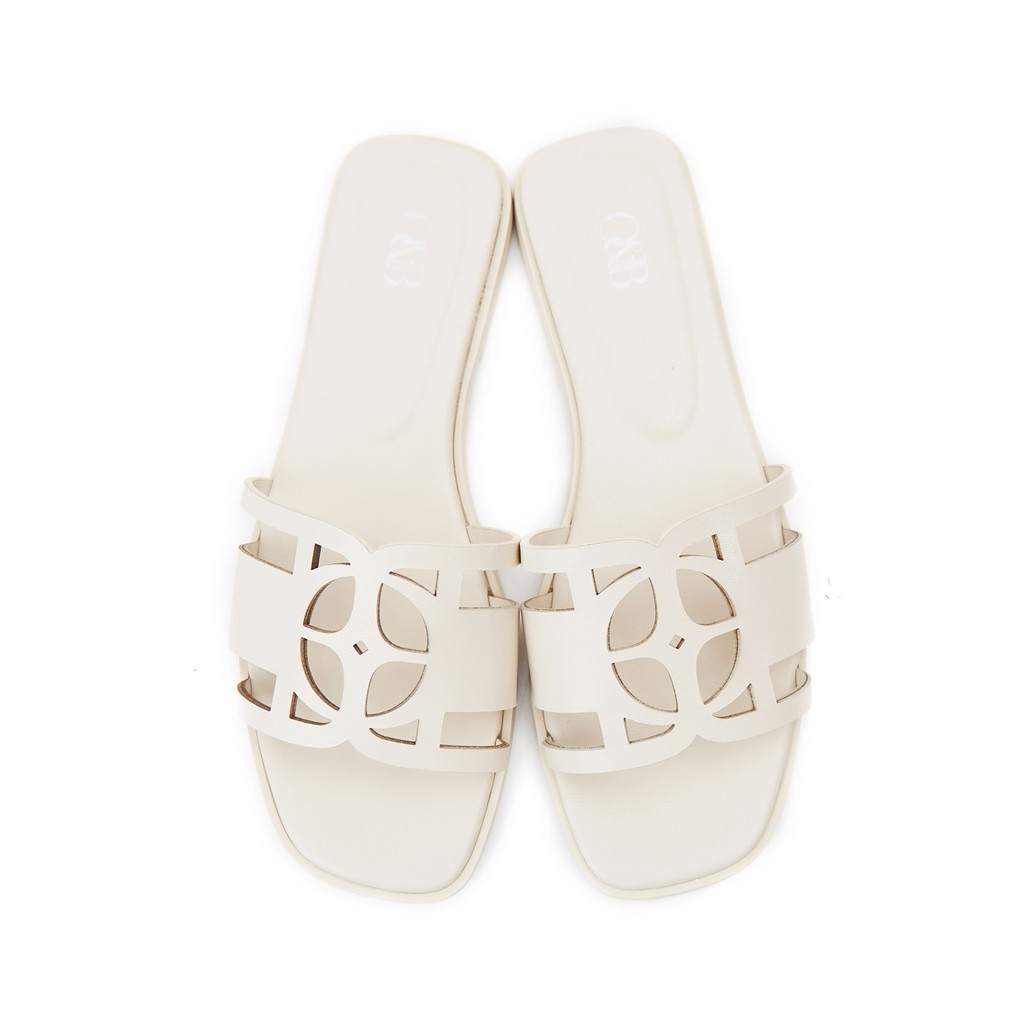 O&B รองเท้าหนังแพะ รุ่น OANDB SANDALS IN UNDERCOVER CREAM-11148CG00296F_C0BEXX