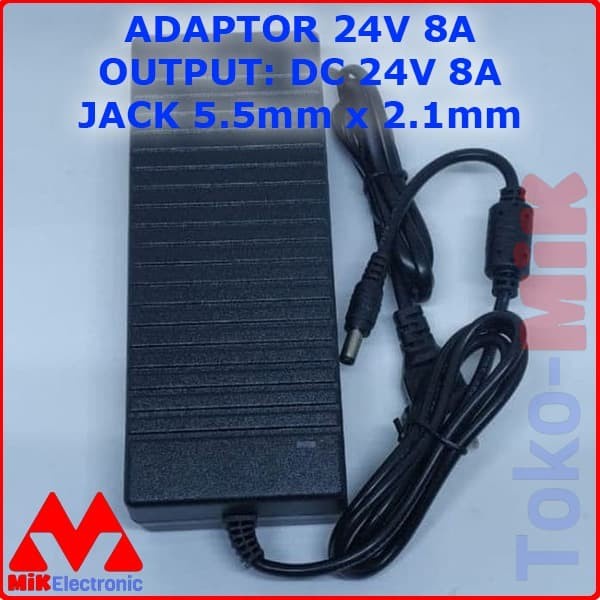 DC ADAPTER 24V 8A POWER SUPPLY 24VDC 24 VDC 24 V 8 AMPERE TPA3116 POE