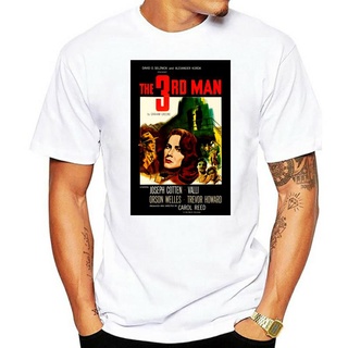 เสื้อยืดผ้าฝ้าย เสื้อยืด พิมพ์ลายโปสเตอร์ภาพยนตร์ The Third Man 1940S สไตล์เรโทร สําหรับผู้ชาย และผู้หญิง