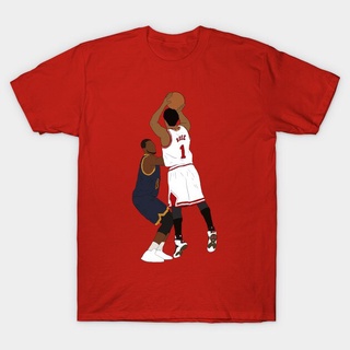 เสื้อยืดผ้าฝ้าย พิมพ์ลาย NGF32T65E Derrick Rose Game Winner Wo สําหรับผู้ชาย O65YT666289สามารถปรับแต่งได้