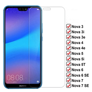 ฟิล์มกระจกนิรภัยกันรอยหน้าจอ HD สําหรับ Huawei Nova 7 Pro 7i 8i 7 SE 5 5i 5T 4 4e Nova 3 3i 3e 9H