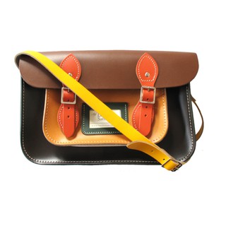 กระเป๋า The Leather Satchel Co. จากประเทศอังกฤษ รุ่น Classic Hipster ขนาด 12.5"  - Winter Rainbow หลากสีฮิปสเตอร์