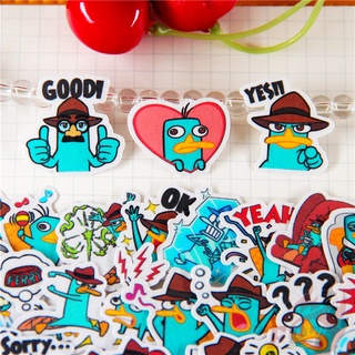 ★★★ Perry the Platypus Q-2 Agent P สติกเกอร์ไดอารี่ ขนาดเล็ก ★★★ สติกเกอร์ตกแต่งอัลบั้มแฟชั่น DIY 50 ชิ้น / ชุด