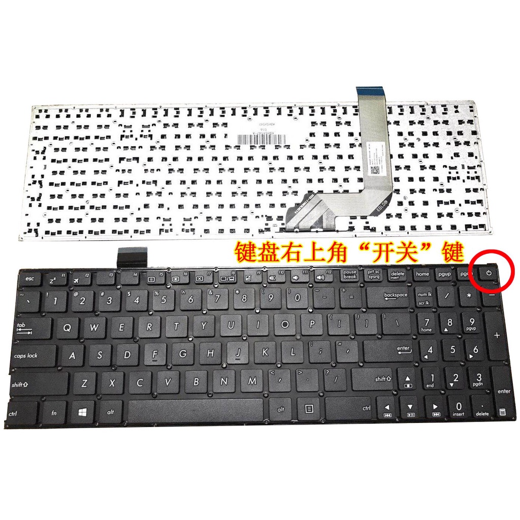 ใหม่สําหรับ ASUS X542 K542 A542 X542U FL8000 A580U F580U US แป้นพิมพ์