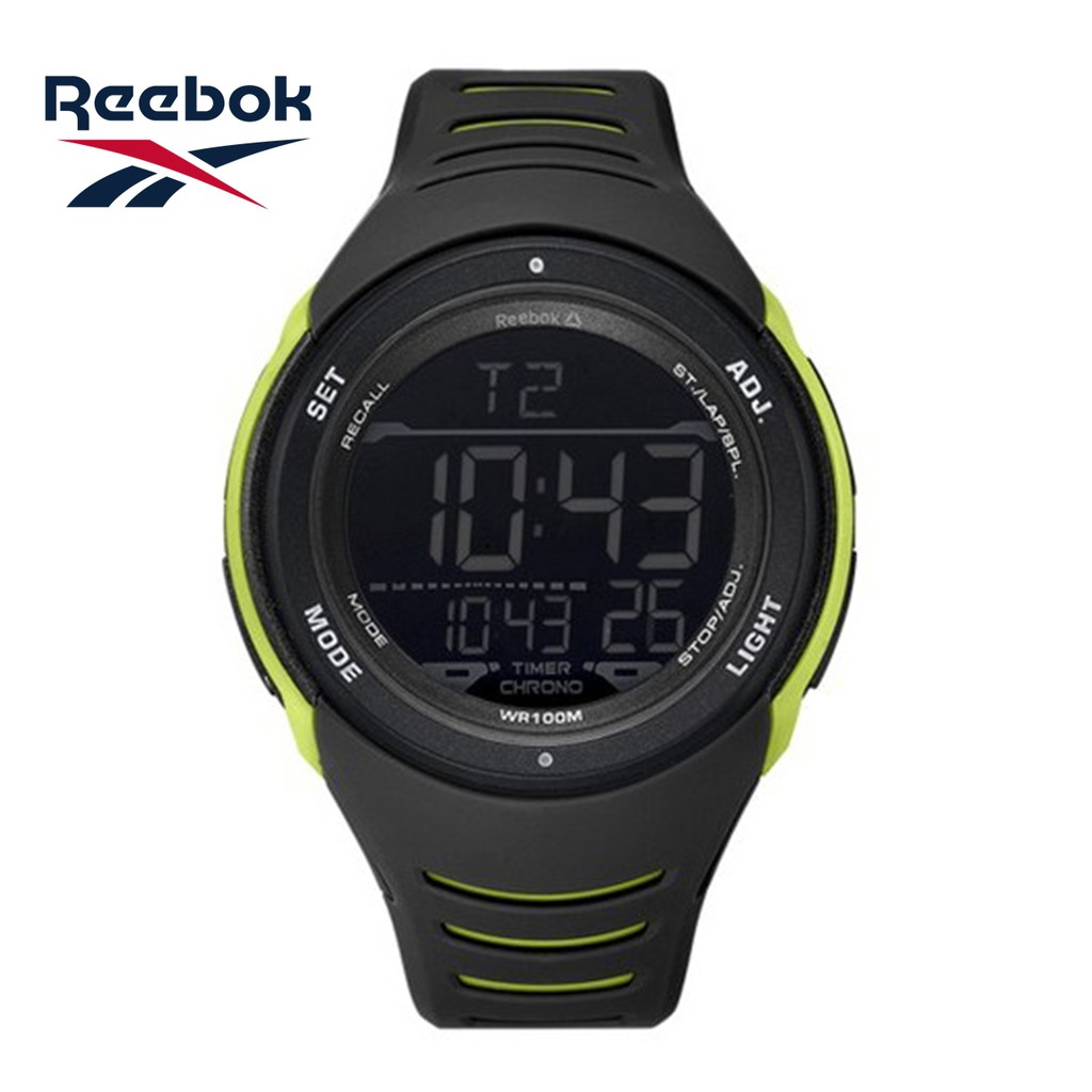 Reebok Watch รุ่น RD-VER-G9-PBPB-BY นาฬิกาข้อมือสายซิลิโคนดำ