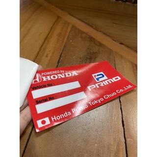 สติกเกอร์ Jdm สําหรับ HONDA PRIMO LABEL