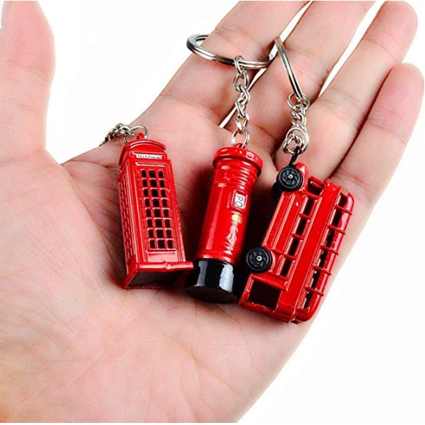 LONDON KEYCHAIN ENGLAND MINIATURE KEYRING SOUVENIR KEYCHAIN IDEAS