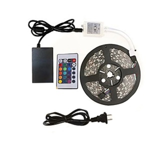 โปรโมชั่น : ไฟled ไฟ5050 ไฟเซ็ต พร้อมส่ง ปรับได้ 16สีไฟ5เมตร ledlight led5050 ไฟ ledแบบเส้น ไฟแต่งห้อง led ไฟตกแต่งบ้าน LED strip