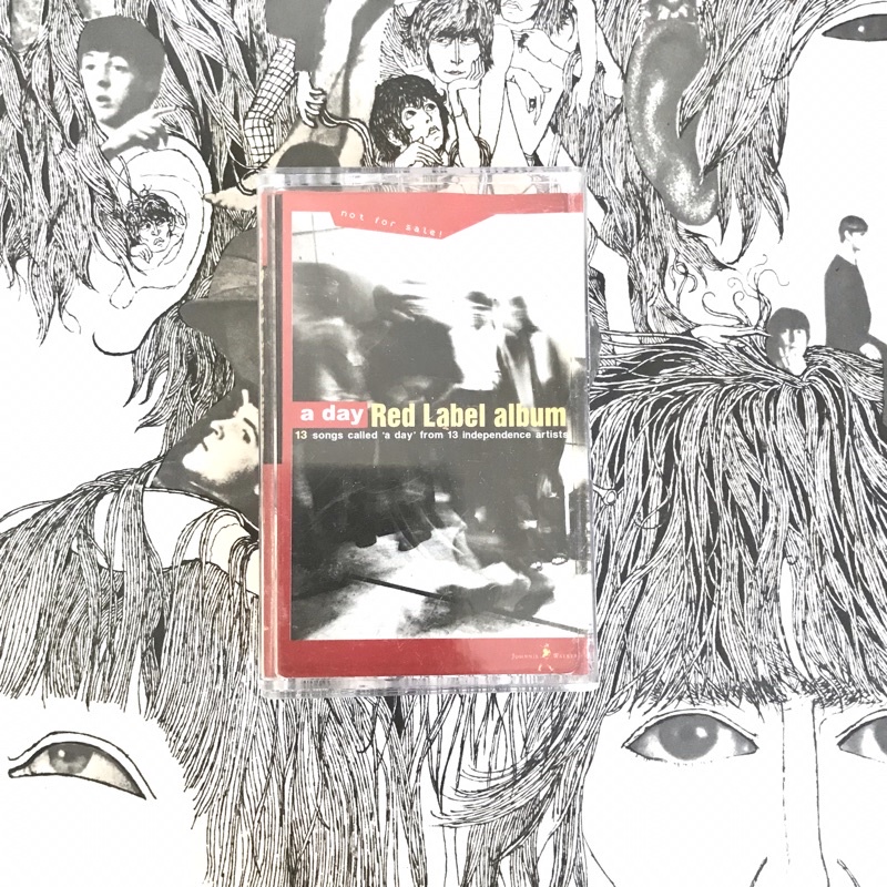 Tape Cassette เทปเพลง a day Red Label Album มี Greasy Cafe, Big Ass, 2 Day Ago Kids, Siam Secret Ser