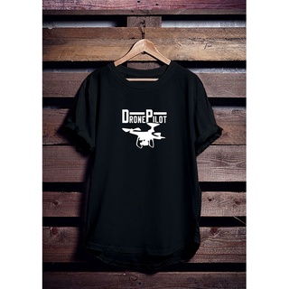 เสื้อยืดผ้าฝ้าย เสื้อยืด พิมพ์ลาย Pilot Drone Motif Distro สําหรับผู้ชาย และผู้หญิง