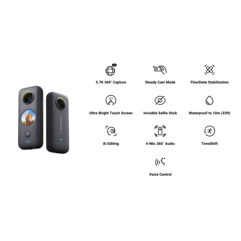 Insta360 ONE X2 Action Camera 360 5.7K 18MP thumbnail 5