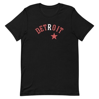 เสื้อผ้าผชเสื้อยืด ลายทีมเบสบอล Detroit Stars สีดําS-5XL