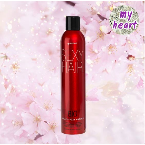 Sexyhair Spray & Play Harder (8 Hold)  300/468 ml สเปรย์แข็งพิเศษ