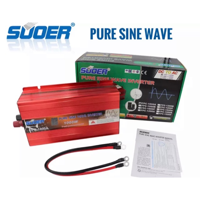 INVERTER 12V.และ24V. 1000W. Puresine Wave SUOER รุ่น FPC-1000A