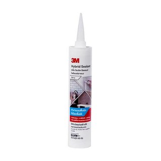 วัสดุก่อสร้าง โพลิเมอร์ยาแนว 3M HYBRID&amp;SEALANT 300 มล. สีขาว ใช้สำหรับอุดรอยแตกร้าว งานก่อสร้างต่าง ๆ