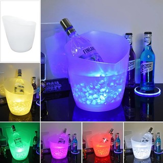 Ice bucket ถังน้ำแข็งไฟเรืองแสง ถังน้ำแข็งไฟ LED