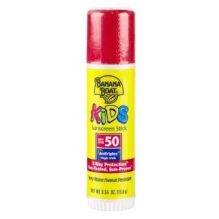 Banana boat stick kids สีเหลือง sunscreen clubhouse ครีมกันแดด กันแดด ทาหน้า แดด