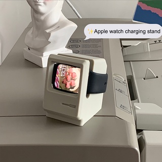 แท่นชาร์จนาฬิกาข้อมือซิลิโคน สไตล์เรโทร สําหรับ Apple Watch iwatch รุ่น 4 5 6 SE