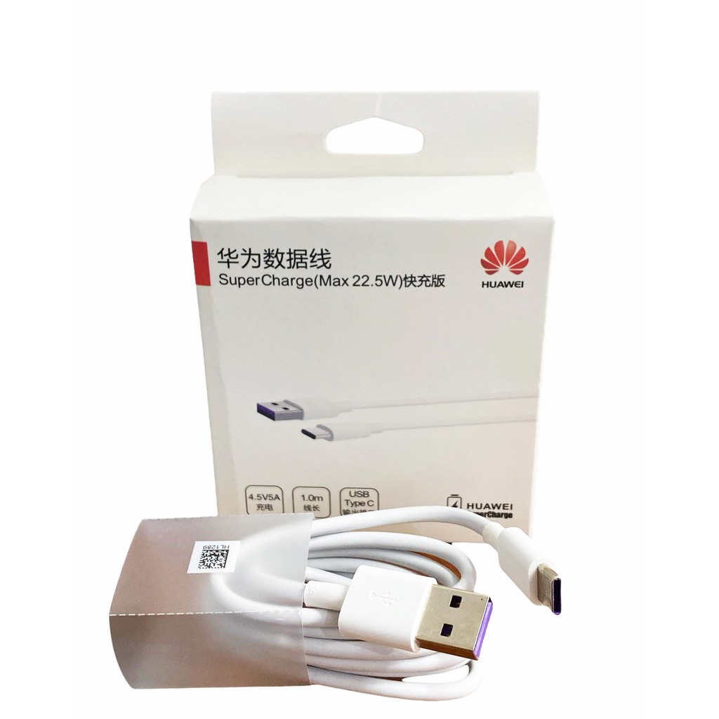 สายชาร์จ แท้ Huawei Type-C super charge 5Aใช้ได้เช่น  รุ่น Y7A/NOVA7/8/5T/P10/P20/P30/MATE40/30/20P9