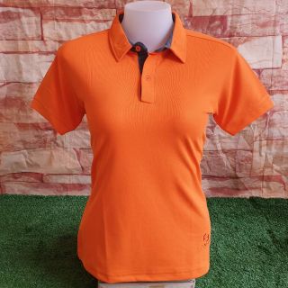 Polo-1801สีส้ม เสื้อโปโลชาย เสื้อโปโลหญิง ทรงแฟชั่นเข้ารูป ผ้าพลิ้ว ใส่สบายไม่ยับ ไม่ขึ้นขน 🌸มีเก็บเงินปลายทาง🌸