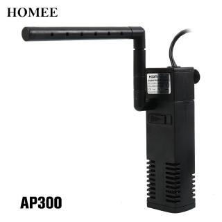 homee Aquarium Filter For Fish Tank Oxygen Spray Tool  Submersible Water Pump Black Fresh