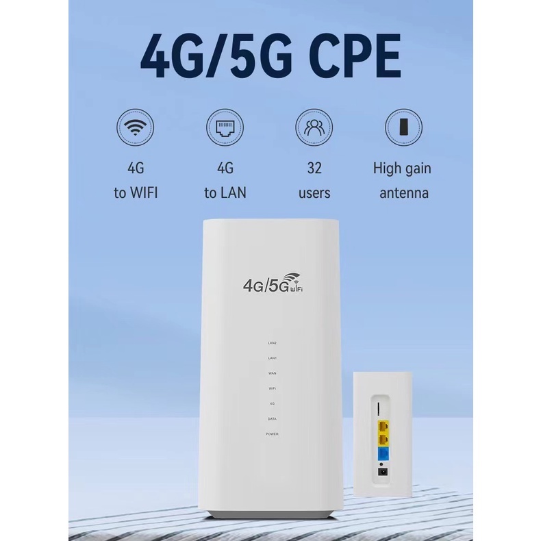 WiFi เราเตอร์ ซิมการ์ด โมเดม 4G Pro CPE B628-265 LTE Cat4 Up To 600Mbps 2.4G AC1200 Router CPE PRO M