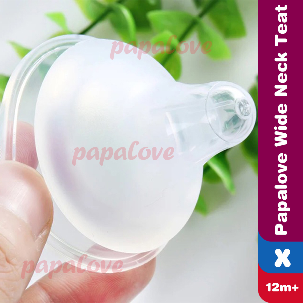 1 ชิ้น teat ใช้ร่วมกับขวดคอกว้าง Pigeon ของแท้ รุ่น Soft Touch Plus ไซส์ SML X แพ็ค 1 ชิ้น Papalove Wide neck จุกนมคอกว้างสําหรับ