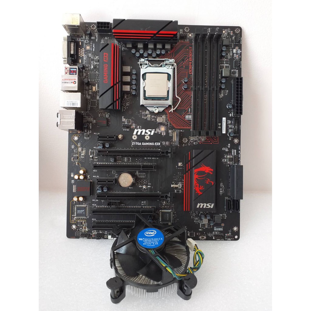 Mainboard กับ CPU i7-6700 3.40 GHz  + MSI Z170A Gaming M3 Mainboard