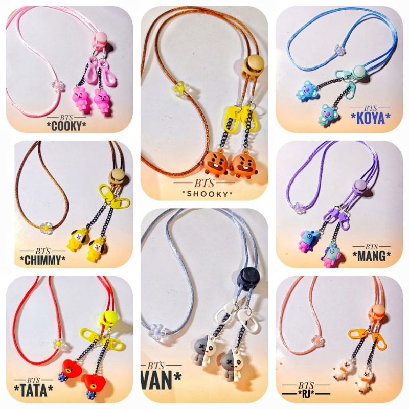 สร้อยคอหน้ากากอนามัย รูป BTS สําหรับเด็ก