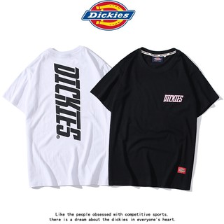 Dickies เสื้อยืดแขนสั้นผ้าฝ้ายแฟชั่นสําหรับผู้ชายและผู้หญิง