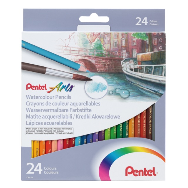 CB9-24U ดินสอ Pentel Arts Watercolor (24 สี)