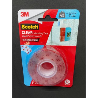 เทปกาวใส 2 หน้า 3M 21mm.x80cm Cat4010