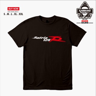 เสื้อยืดผ้าฝ้ายพิมพ์ลายแฟชั่น เสื้อยืด ลาย Suzuki Satria 120R 2 Tak สําหรับรถจักรยานยนต์