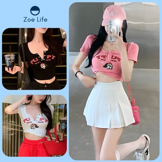 พร้อมส่ง มีเก็บเงินปลายทาง เสื้อครอปเเฟชั่น  เสื้อครอปพร้อมส่ง เสื้อครอปราคาถูก เสื้อครอปมินิลายการ์ตูน