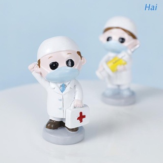 Hai ตุ๊กตาเรซิ่น รูปหมอ พยาบาล สําหรับตกแต่งเค้ก