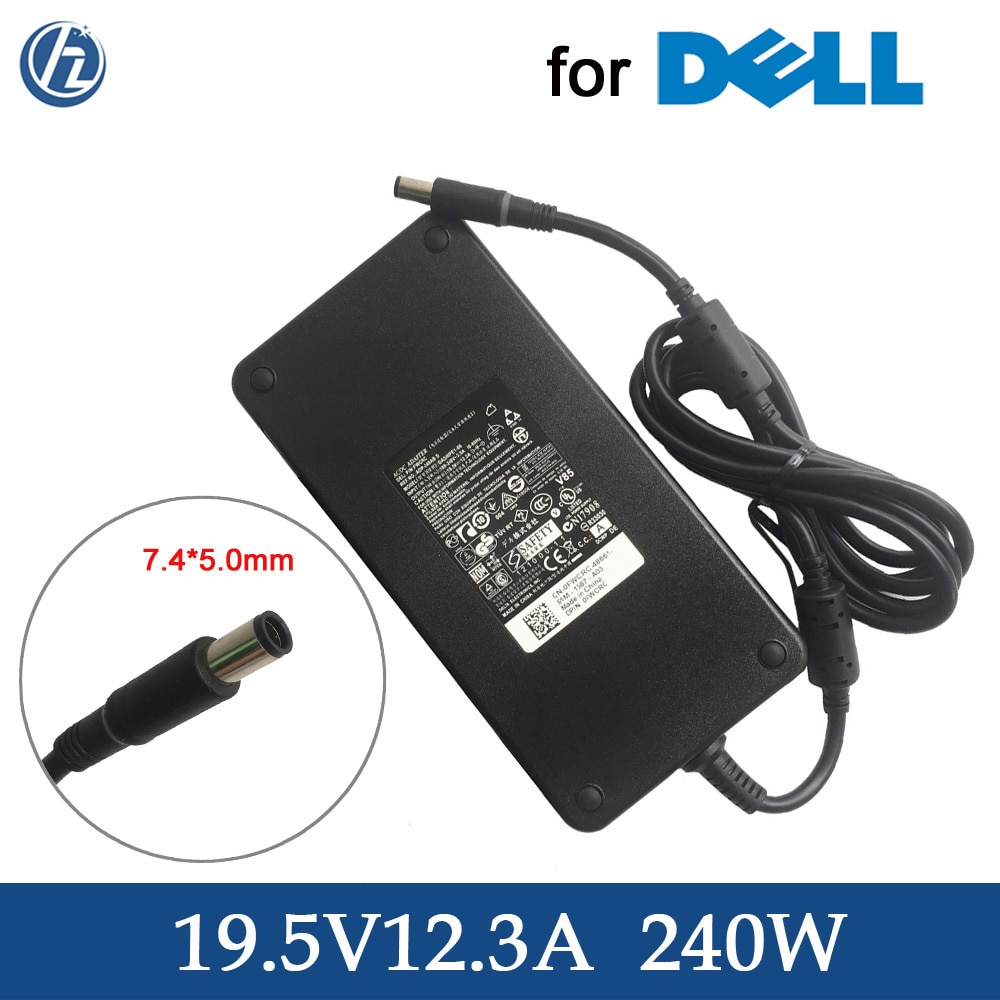 240W 19.5V 12.3A PA-9E AC DC Adapter สายชาร์จสําหรับ Dell Alienware M17X R2 M17X R3 M4700 M6400 M650