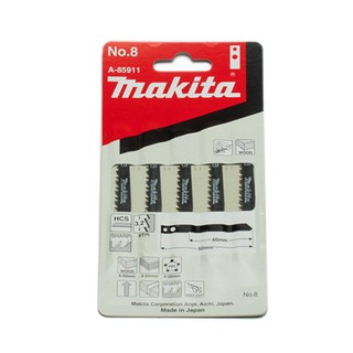 MAKITA (มากีต้า) ใบเลื่อยจิกซอ NO.8(5ใบ/1PAC)