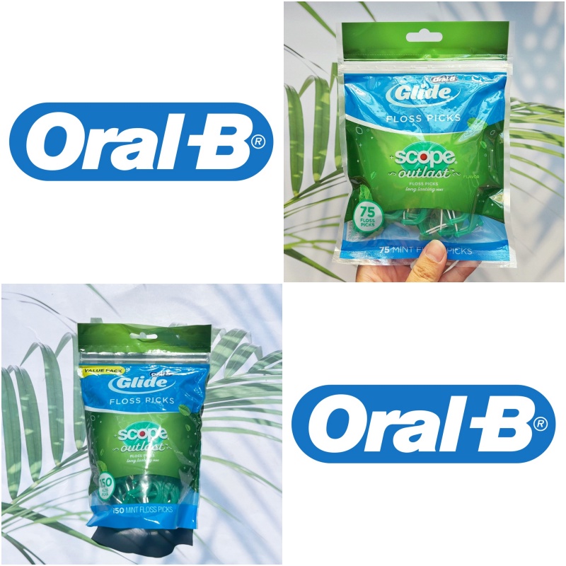 ไหมขัดฟัน ออรัลบี ไกลด์ Glide Scope Outlast 75 / 150 / 225 Floss Picks (Oral-B®)