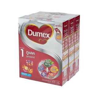 🔥The Best!! ดูเม็กซ์ ดูแลค ผลิตภัณฑ์นมผง สูตร 1 ขนาด 600 กรัม แพ็ค 3 กล่อง Dumex Dulac 1 600 g x 6