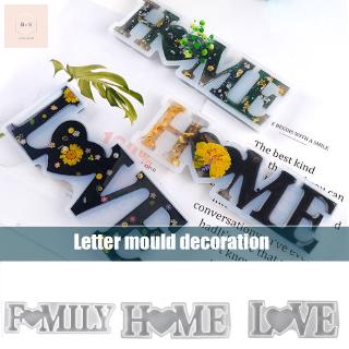 Large LOVE/HOME/FAMILY Letter Resin Casting Mold Silicone Making Epoxy Mould