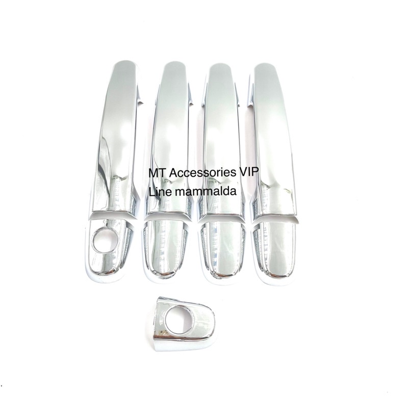 yaris ยาริสปี2006-2013 ยาริสตัวแรกเครื่องยนต์1500cc เบ้ากันรอย ครอบมือจับ ครอบฝาถัง สีโครเมียม - รูปที่ 2